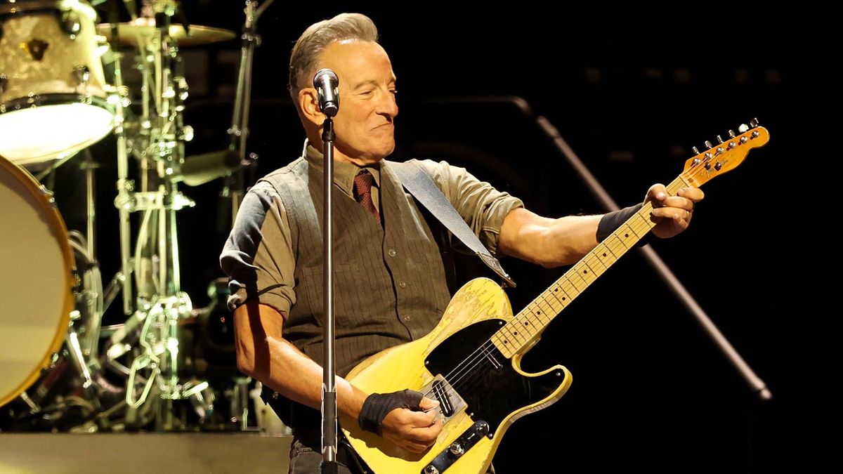 Bruce Springsteen performs onstage during the Springsteen & The E Street Band 2024 Tour at Kia Forum on April 04, 2024 in Inglewood, California