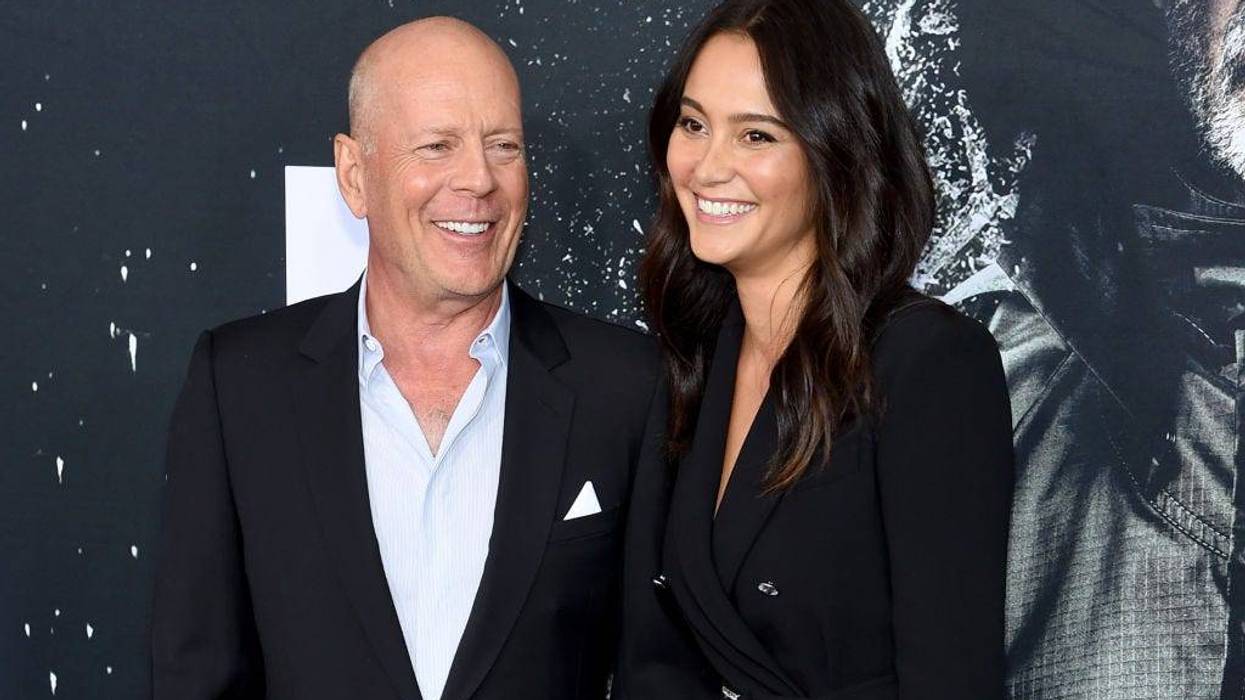 Bruce Willis and Emma Heming attend the "Glass" New York Premiere at SVA Theater on January 15, 2019 in New York City.