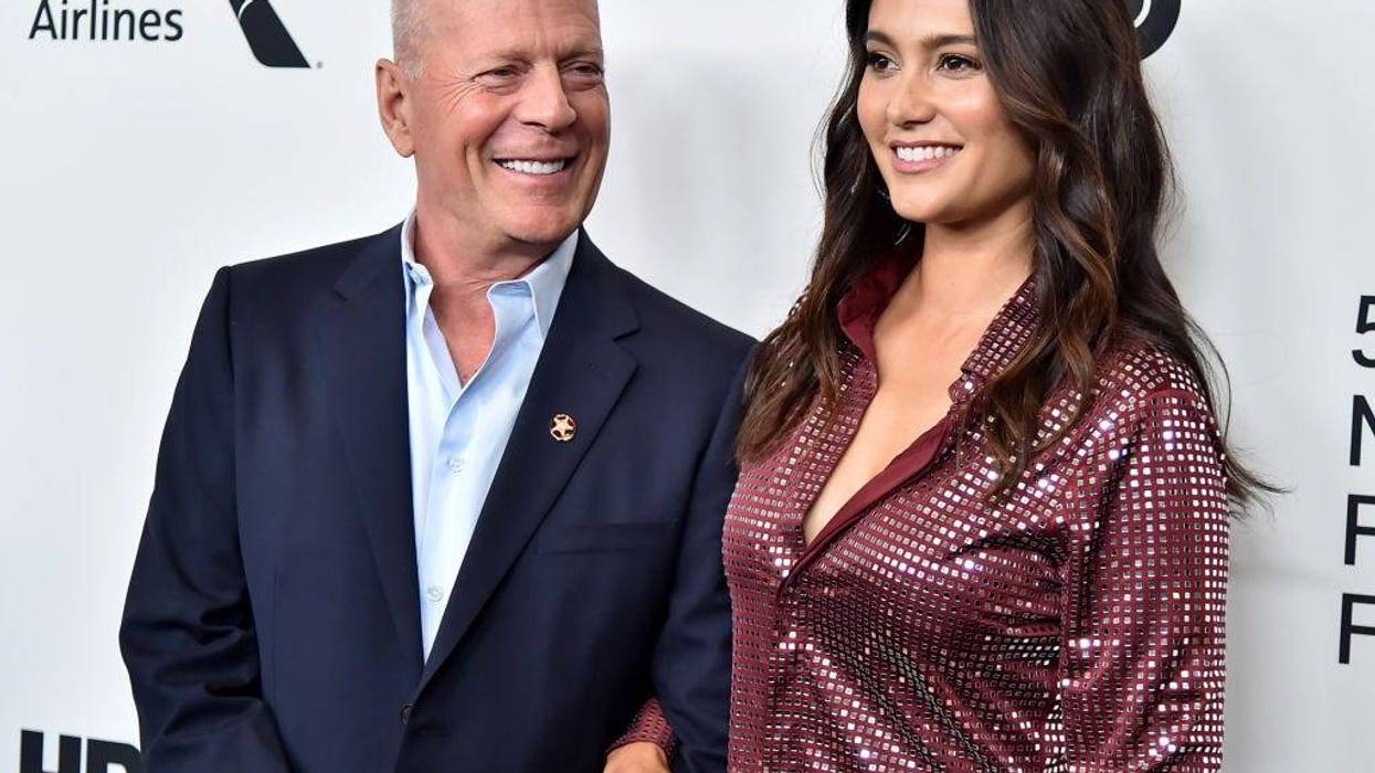 Bruce Willis and wife Emma Heming Willis attend the "Motherless Brooklyn" Arrivals during the 57th New York Film Festival on October 11, 2019 in New York City.