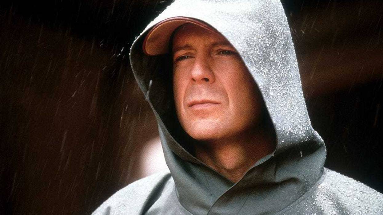 Bruce Willis in a scene from the film "Unbreakable"