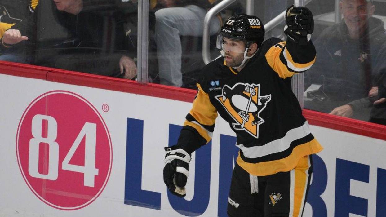 Bryan Rust after scoring