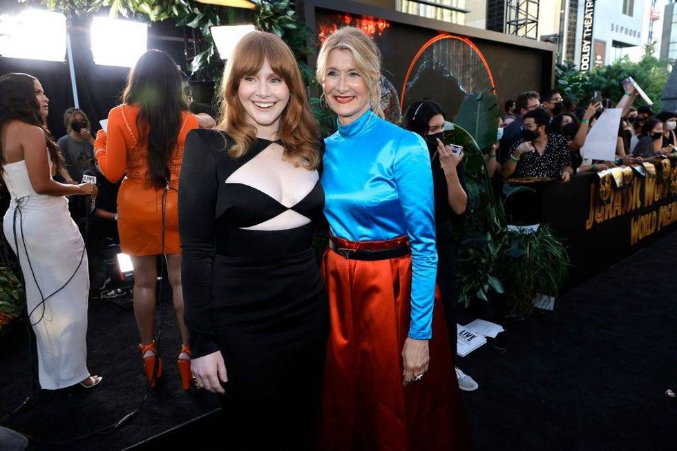 Bryce Dallas Howard and Laura Dern attend the Los Angeles premiere of Universal Pictures