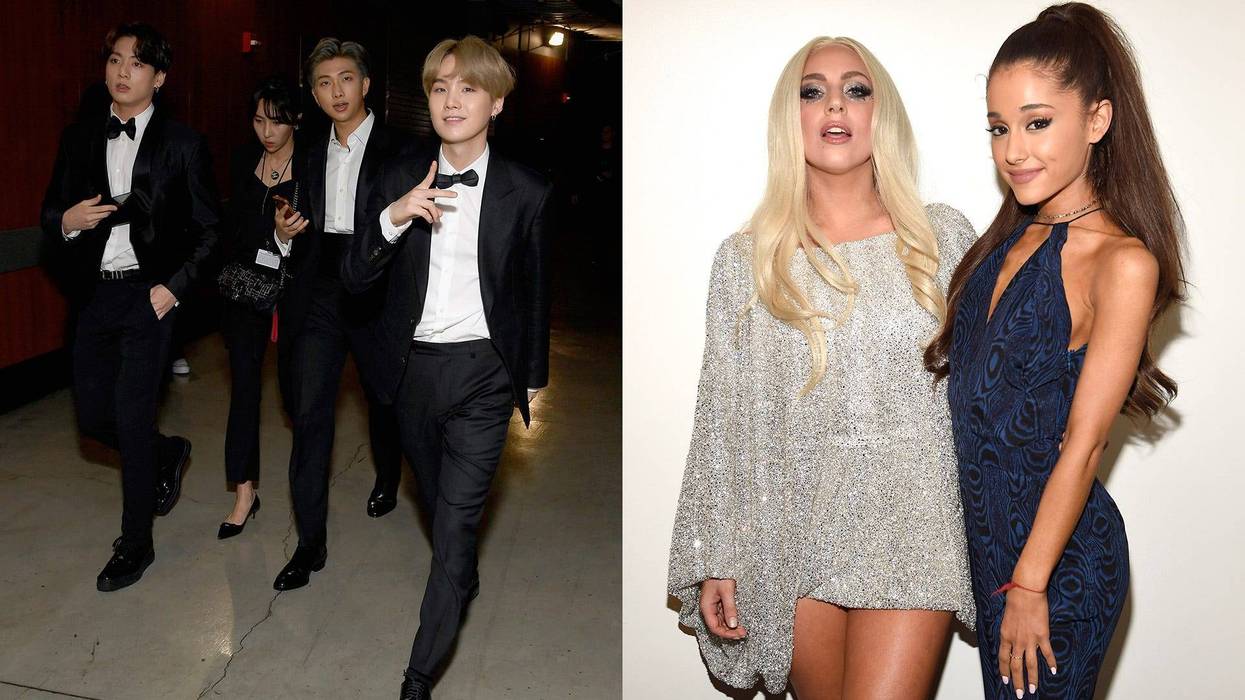 BTS, Lady Gaga, Ariana Grande