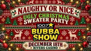 Bubba Show Naughty or Nice Ugly Christmas Sweater Party