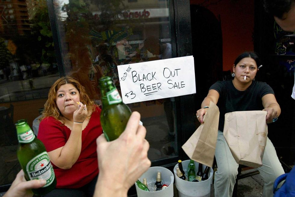 Buckets of ice weren