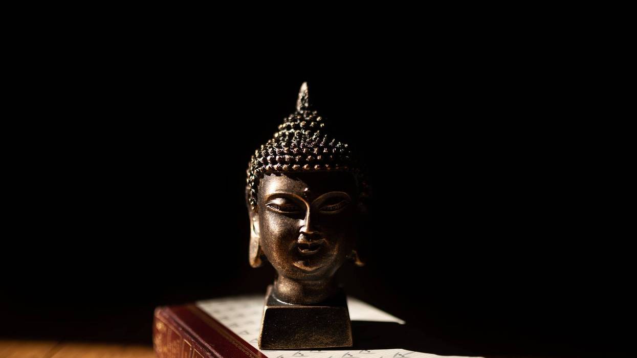 Buddha in shadow.