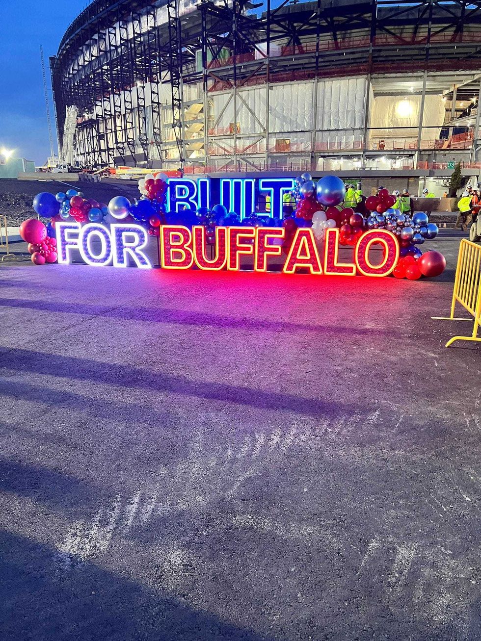 Buffalo Bills construction milestone