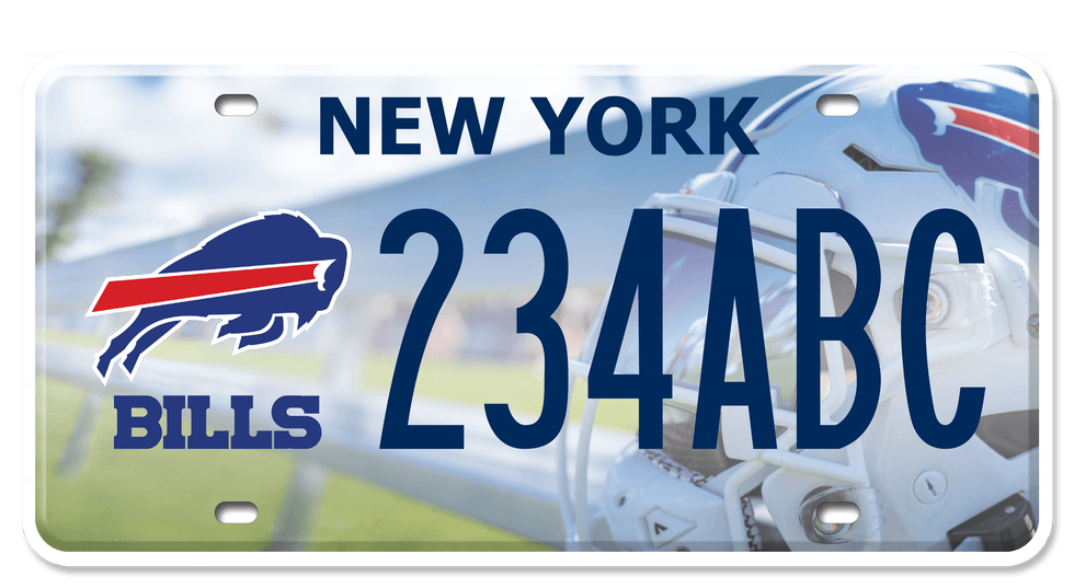 Buffalo Bills license plate design