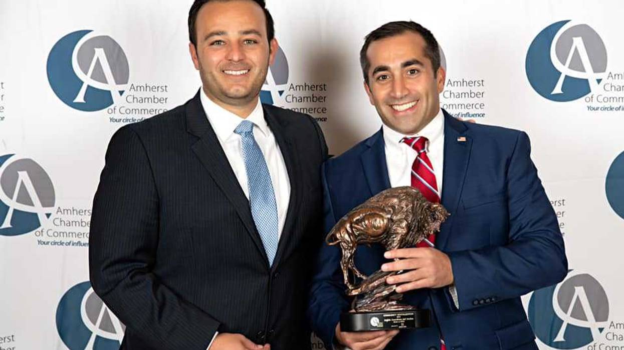 Buffalo Common Councilman Joel Feroleto (right)