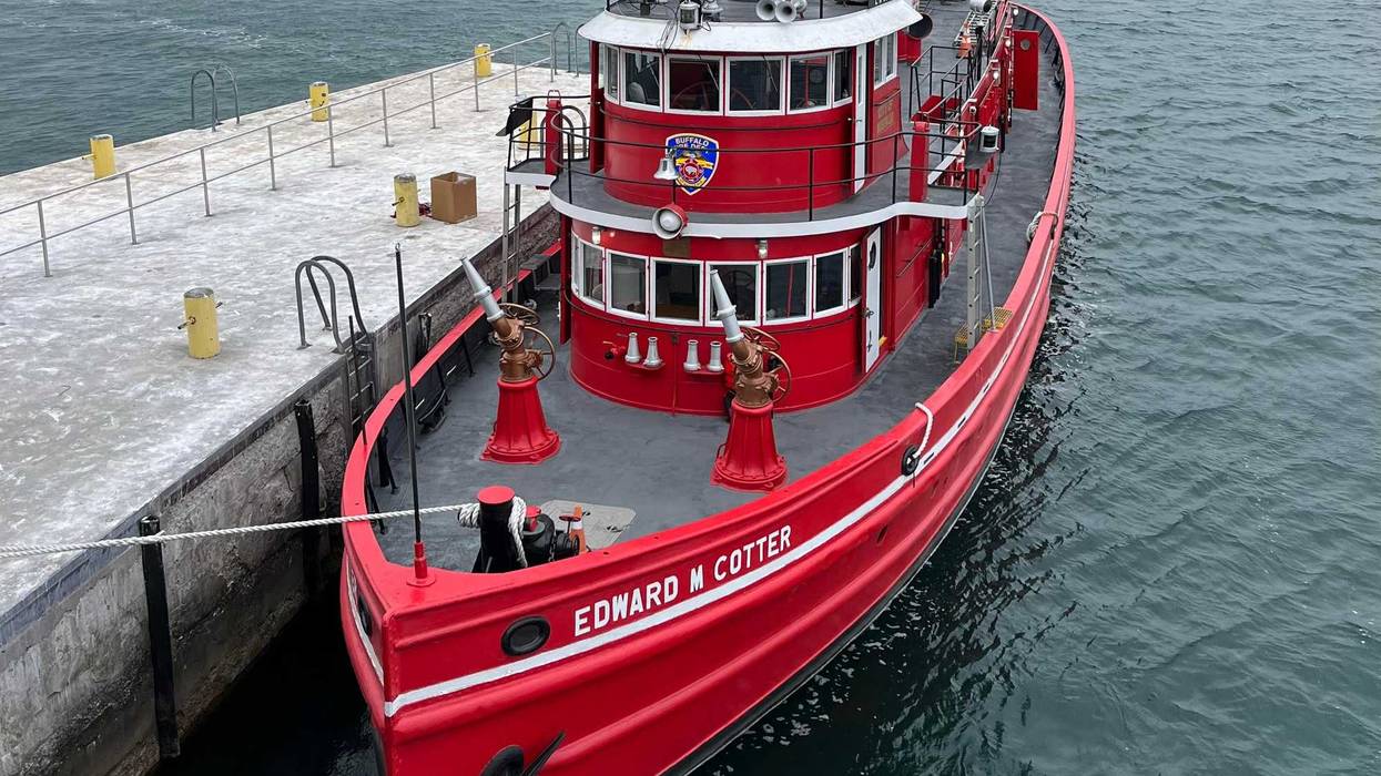 Buffalo Fireboat Edward M. Cotter at the Lake Erie Round House