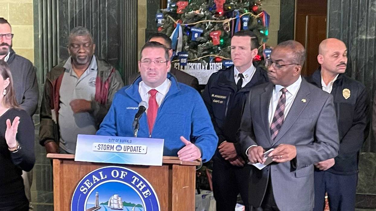 Buffalo Mayor Byron Brown issues a State of Emergency in advance of the blizzard warning to be issued Friday morning through Sunday morning.
