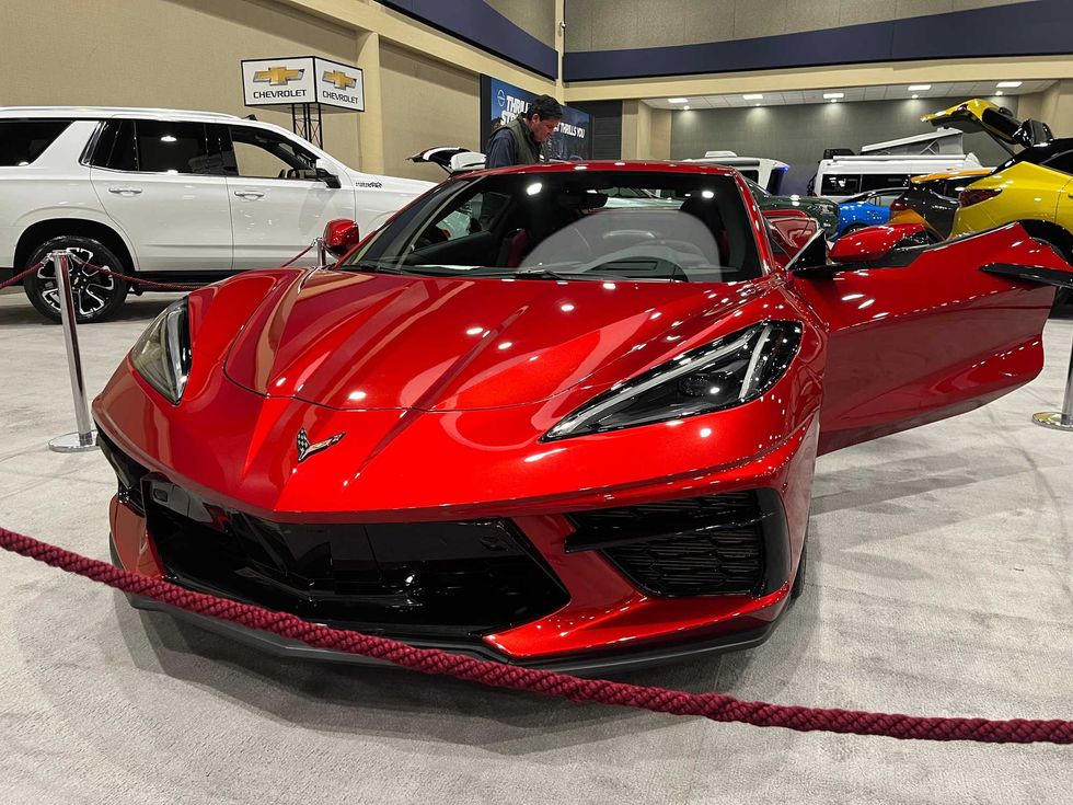 BUFFALO, N.Y. - A new Corvette Stingray at the Buffalo Niagara Convention Center. (02/01/2023)