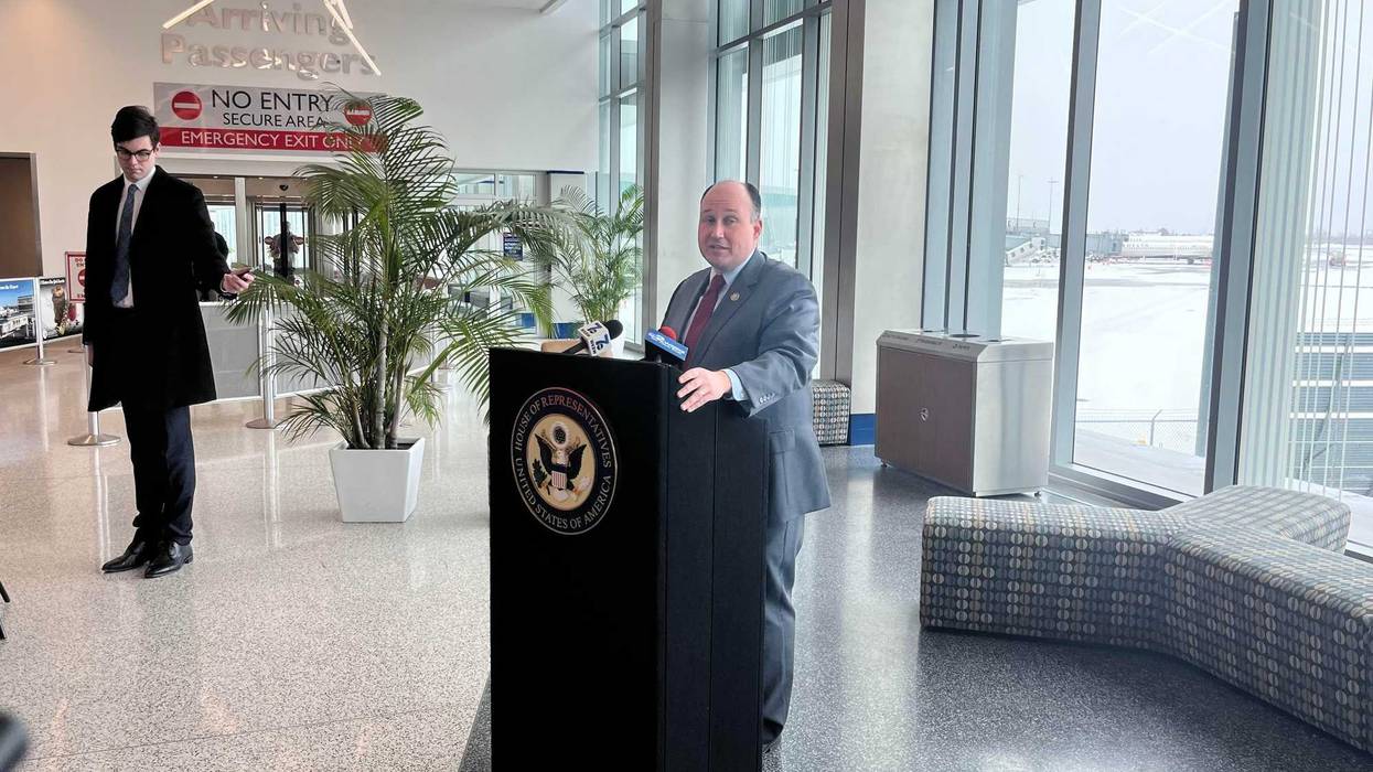 BUFFALO, N.Y. - Congressman Nick Langworthy at the Buffalo Niagara International Airport. (1/30/23)