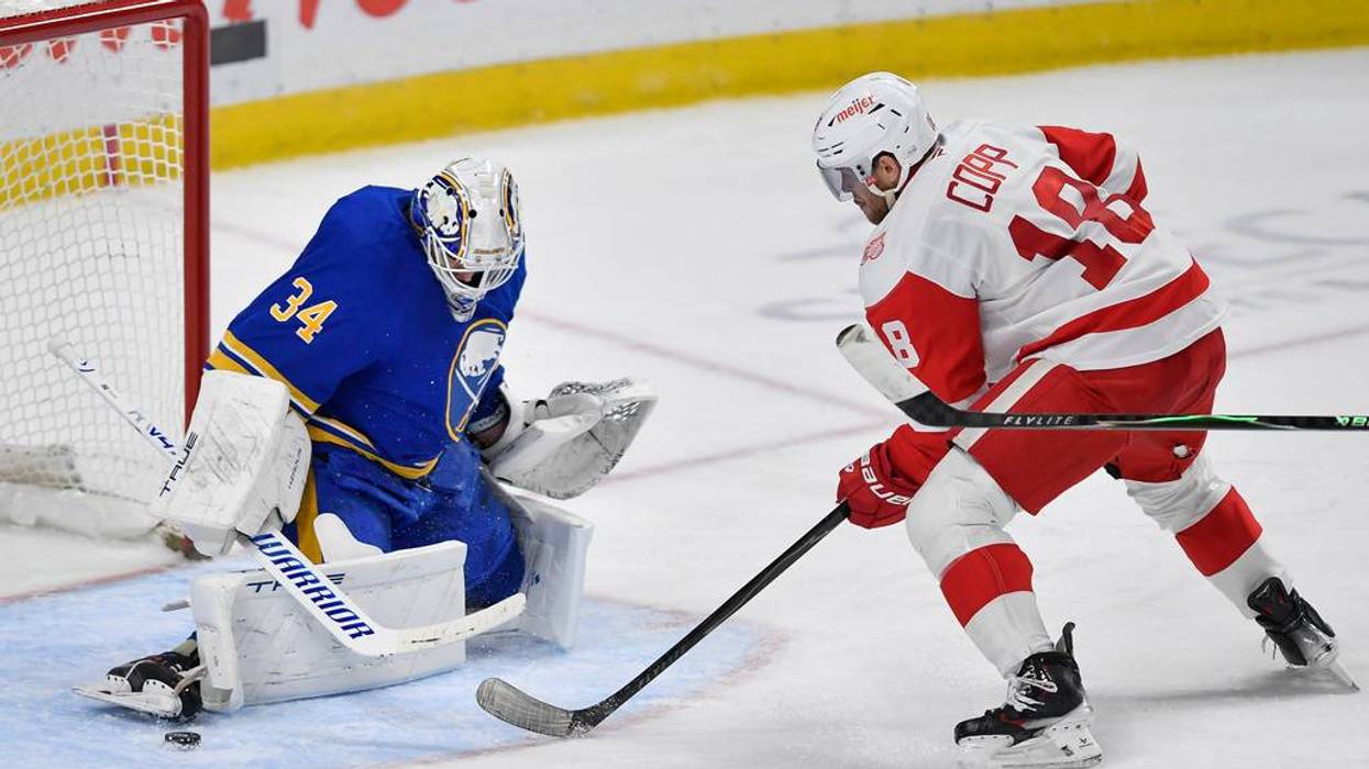 Sabres goalie Alex Lyon could miss start of playoffs with strained lower body muscle