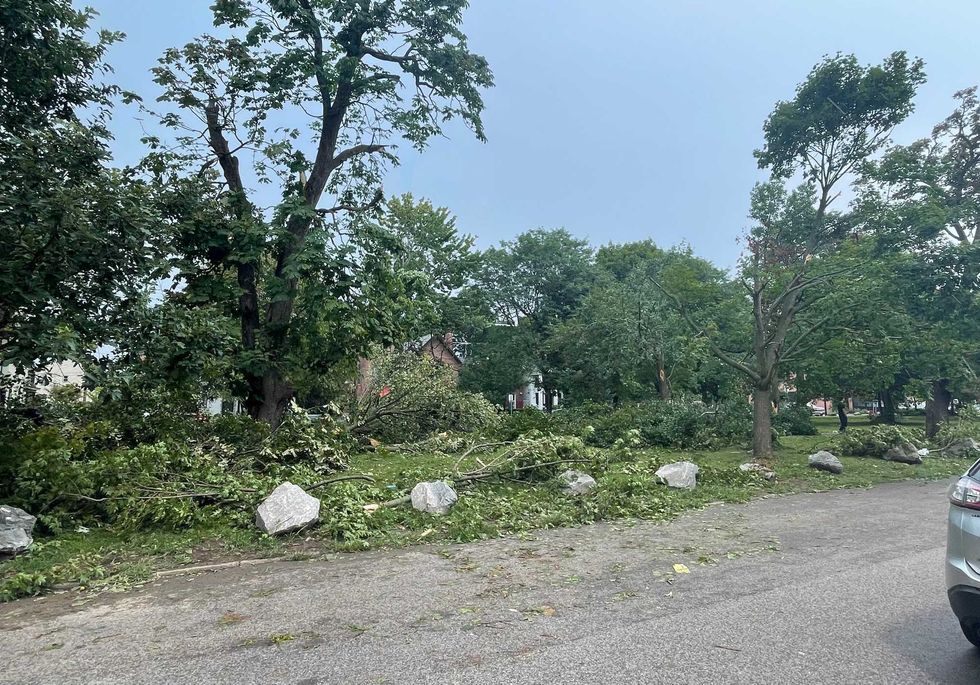 Buffalo tornado damage