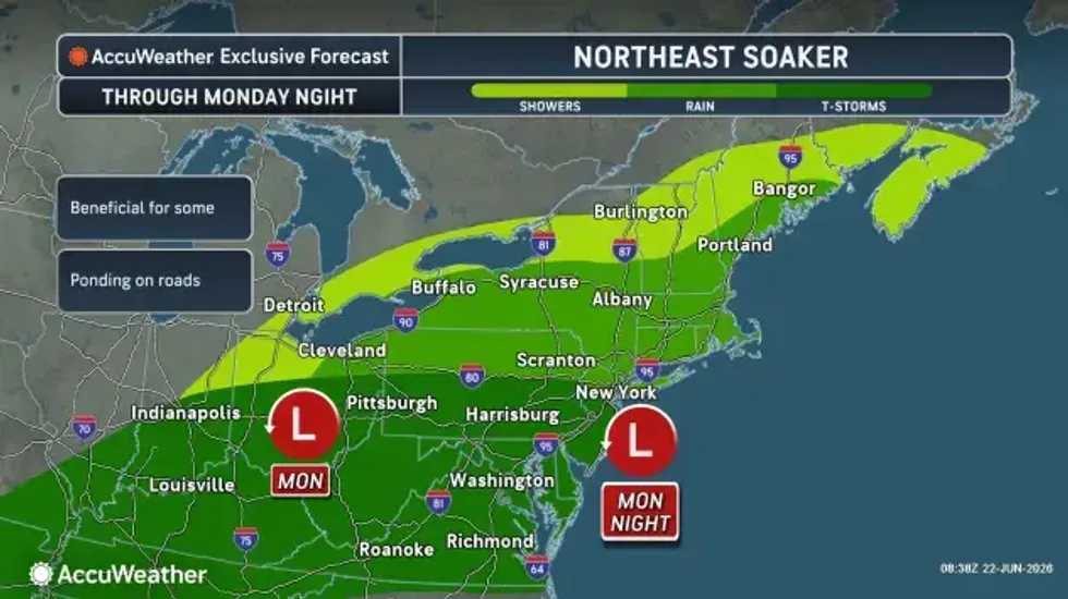 A Monday soaker to kickoff the work week in WNY
