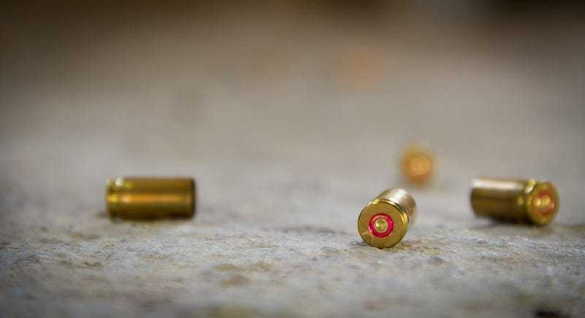 Bullets on the ground.