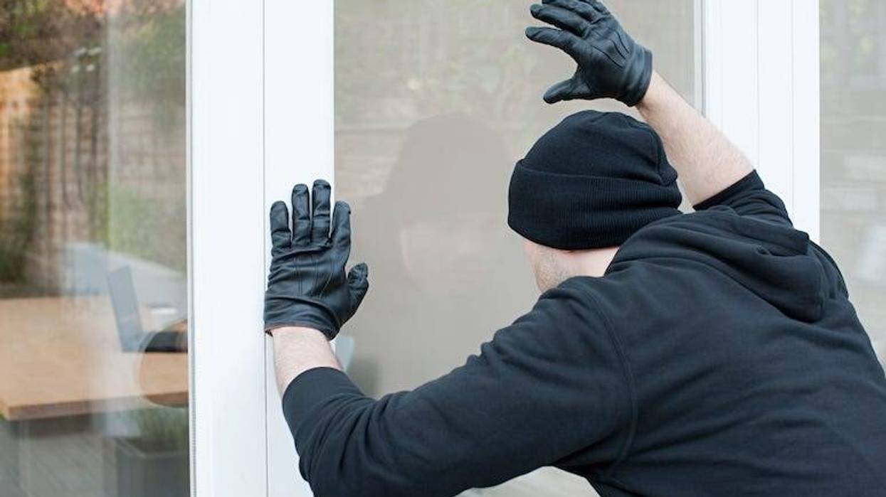 Burglar looking into window