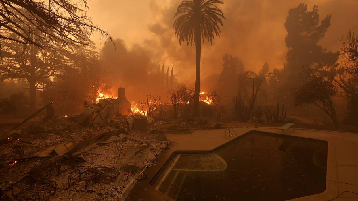 burning homes