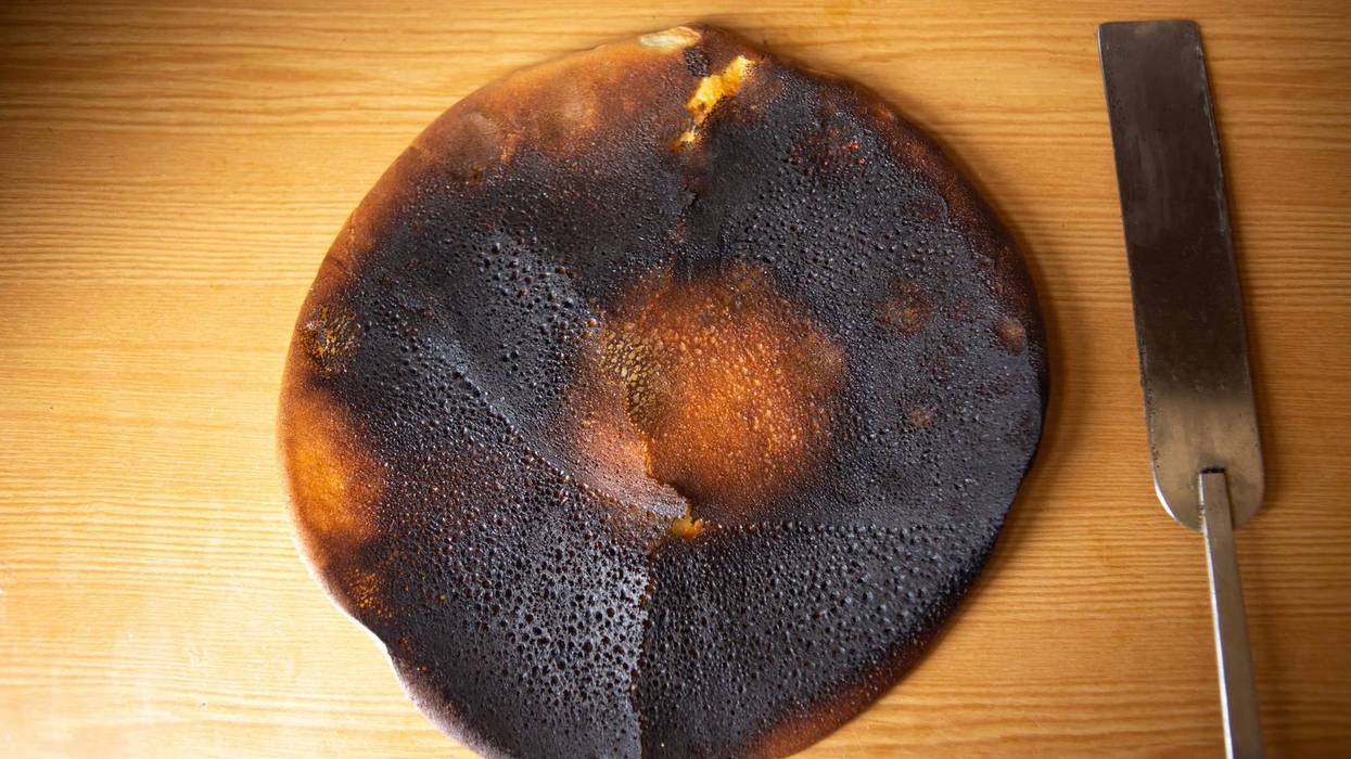 burnt pancake