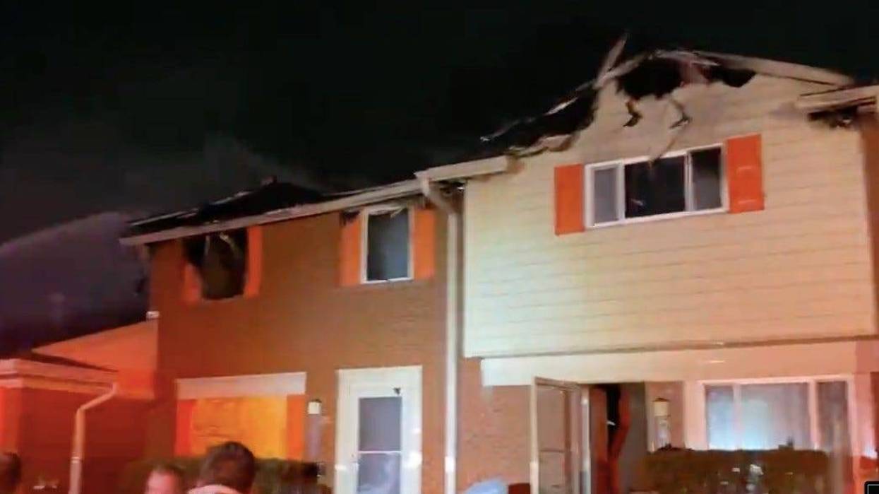 Burnt townhome