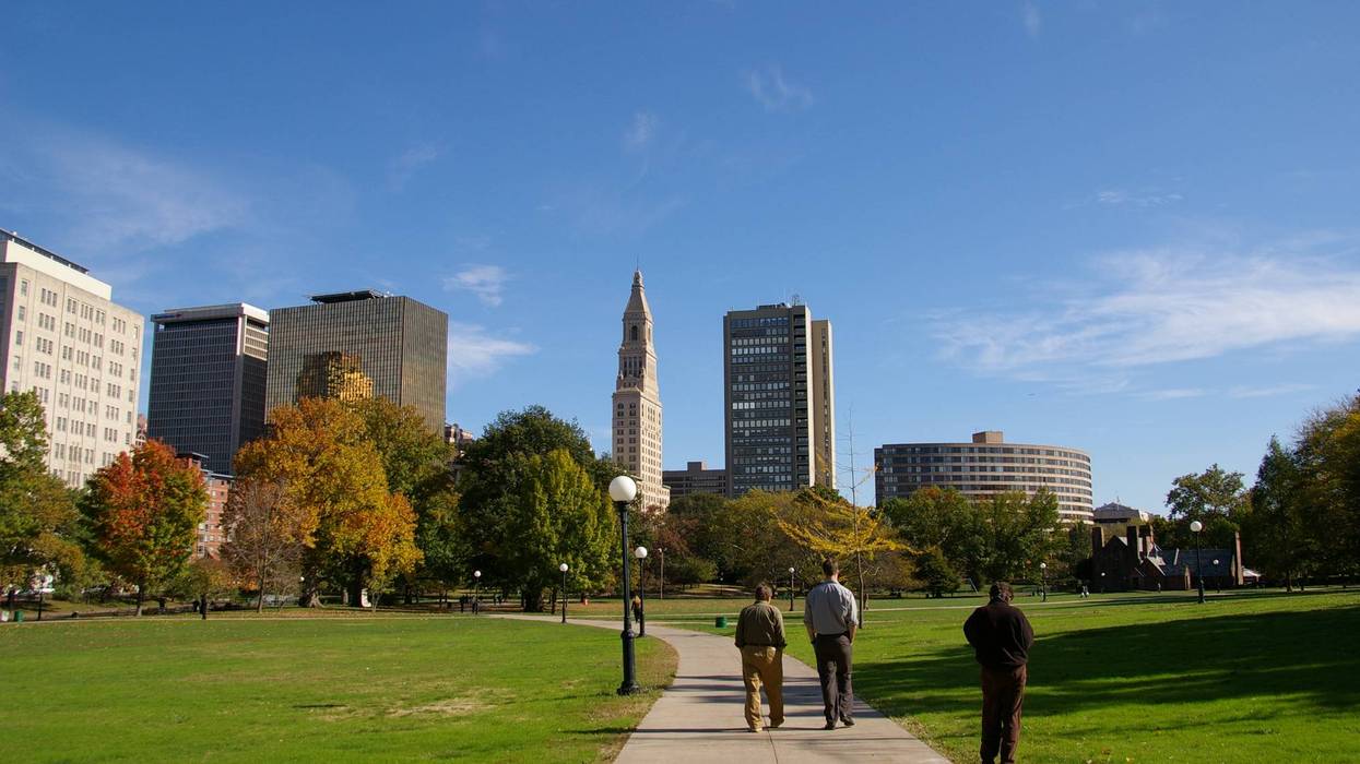 Bushnell Park in Hartford
