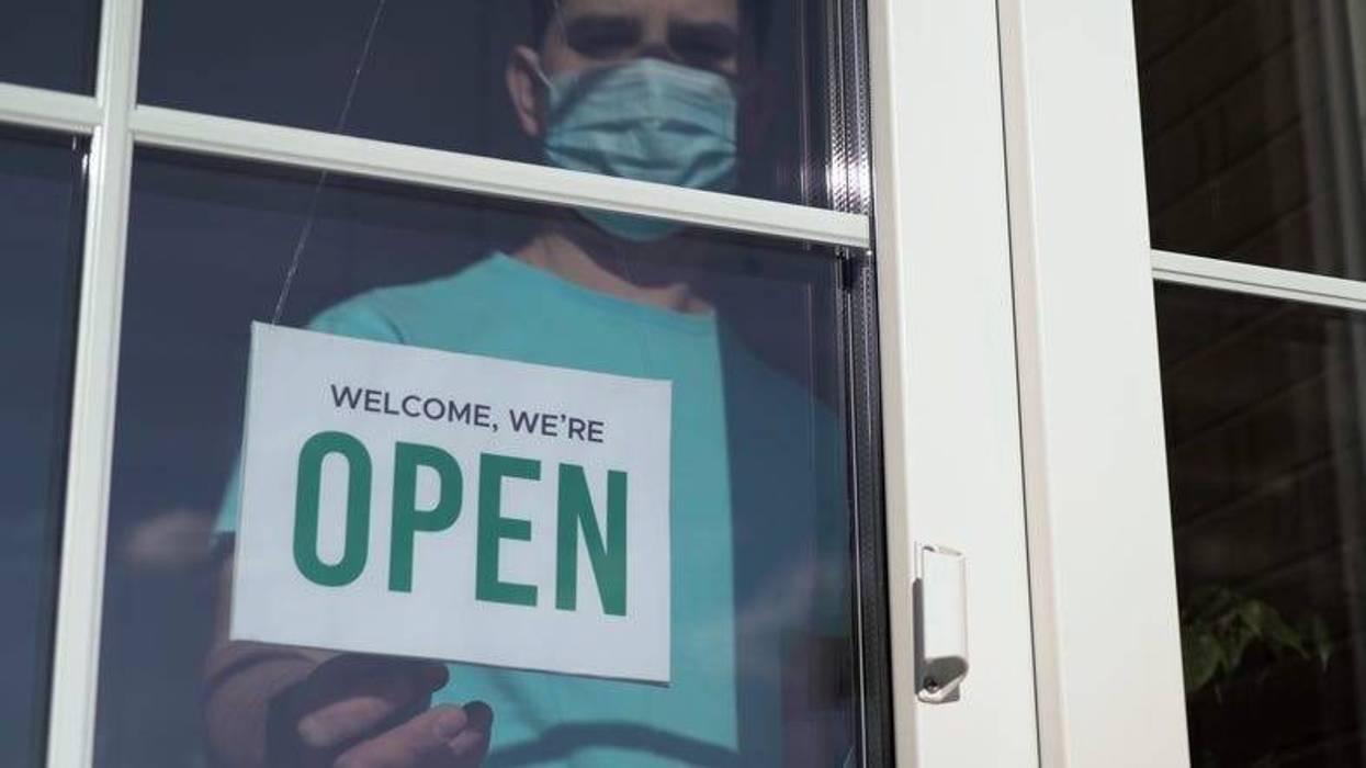 Business open sign