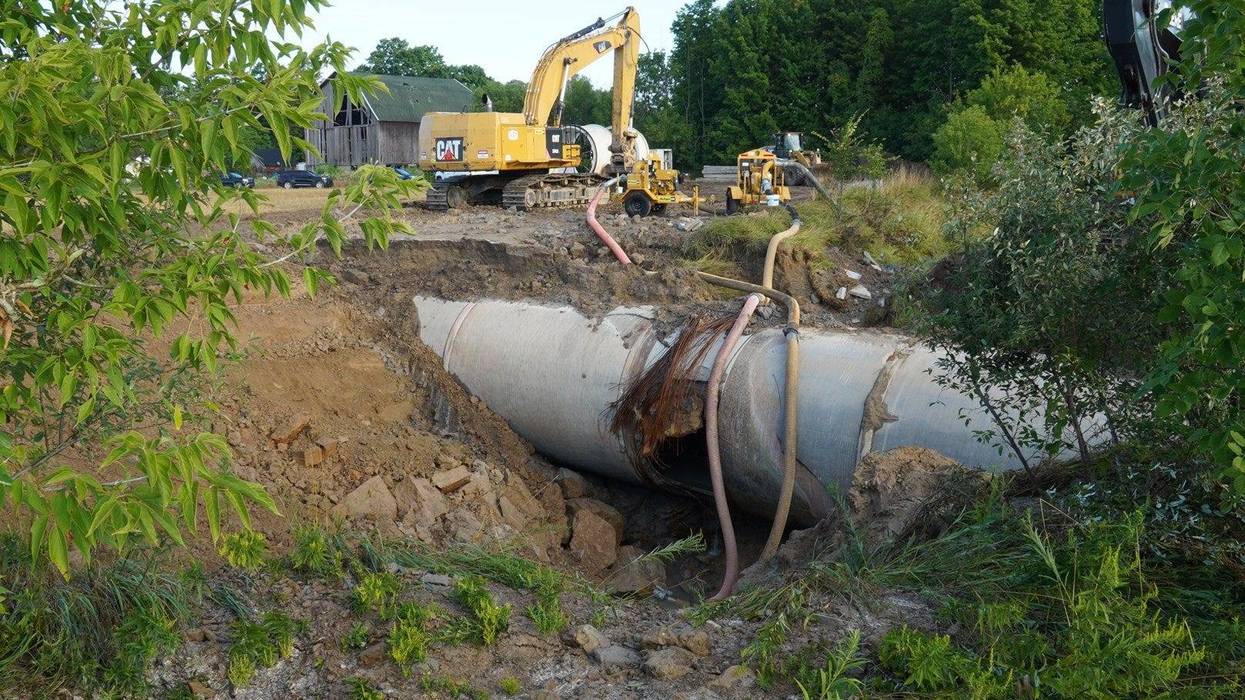 Busted water main