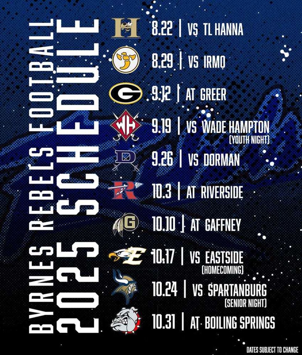 Byrnes Rebels Football