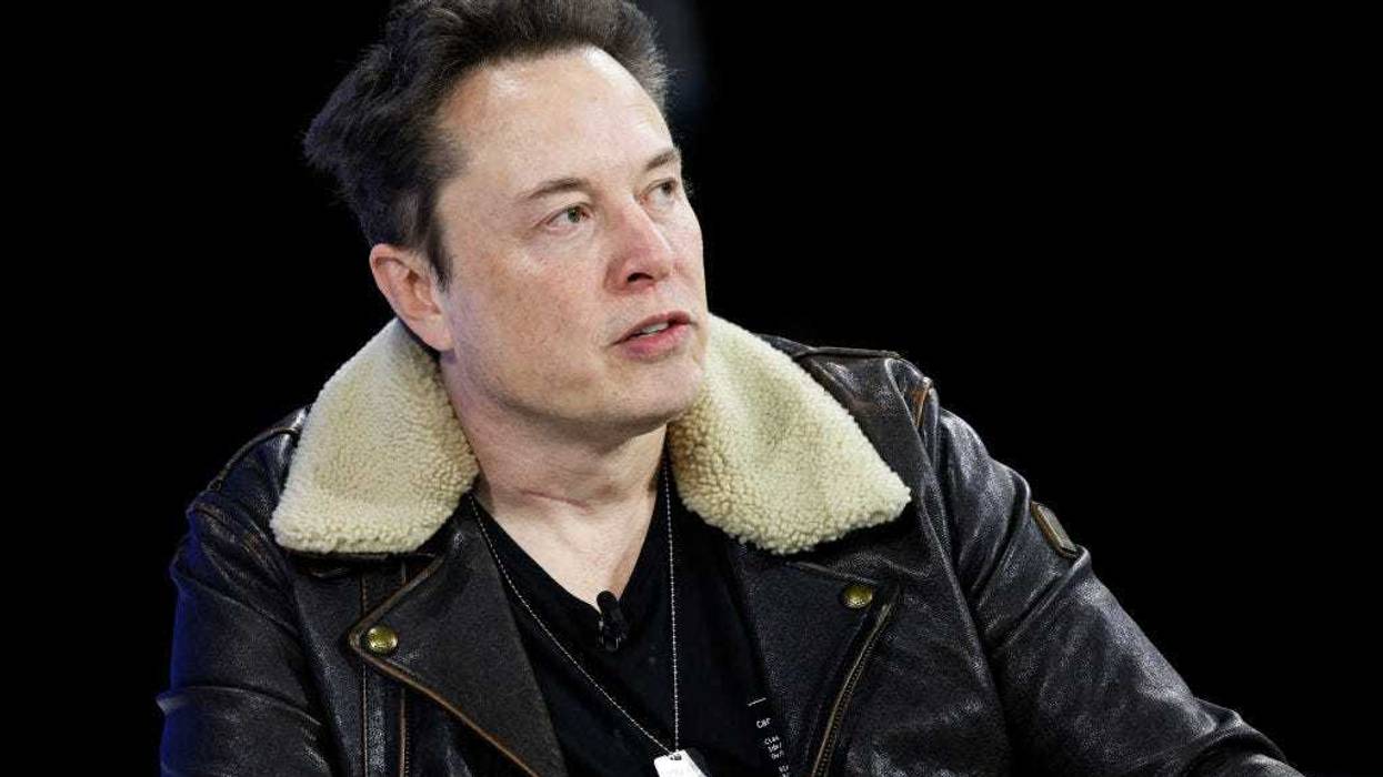 C.E.O. of Tesla, Chief Engineer of SpaceX and C.T.O. of X Elon Musk speaks during the New York Times annual DealBook summit on November 29, 2023 in New York City.