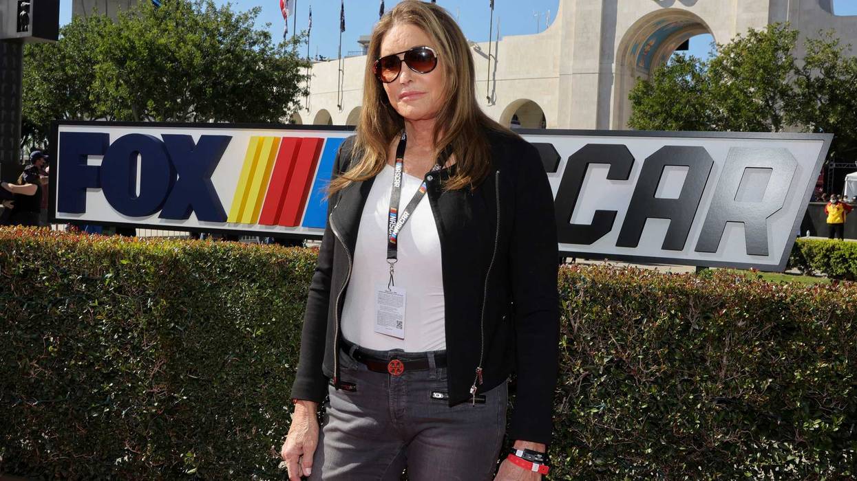 Caitlyn Jenner attends NASCAR's Busch Light Clash at Los Angeles Coliseum on February 06, 2022 in Los Angeles, California.