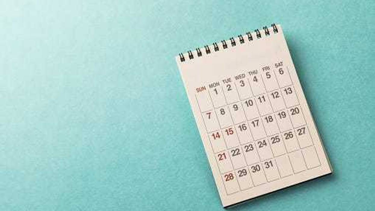 Calendar on Desk - Getty Images