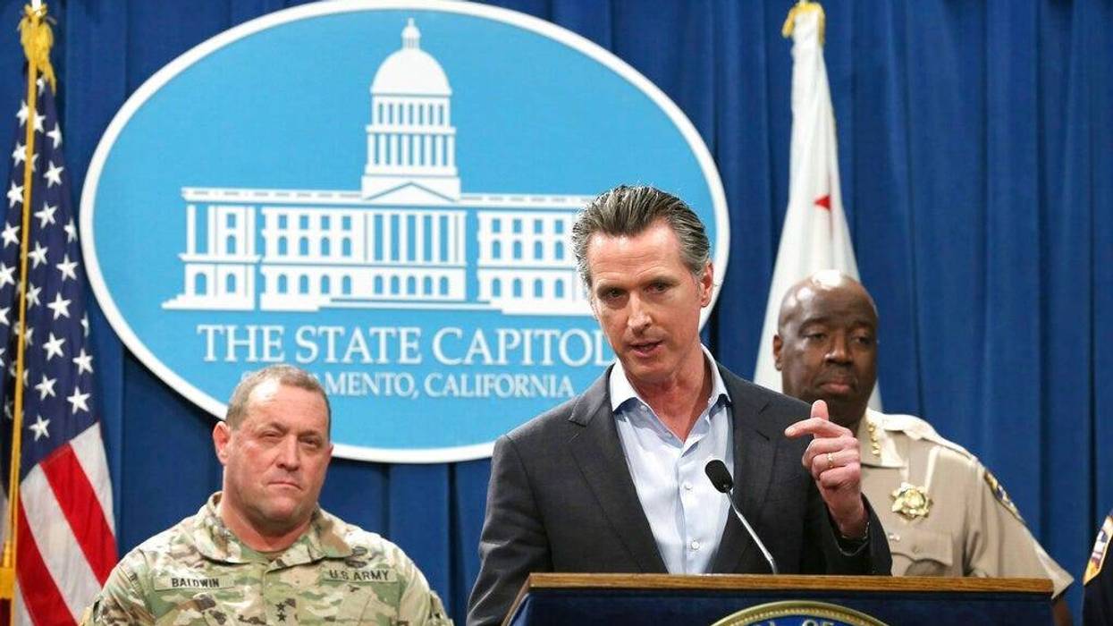 California Gov. Gavin Newsom, discusses his decision to withdraw several hundred National Guard troops from the nation's southern border and changing their mission
