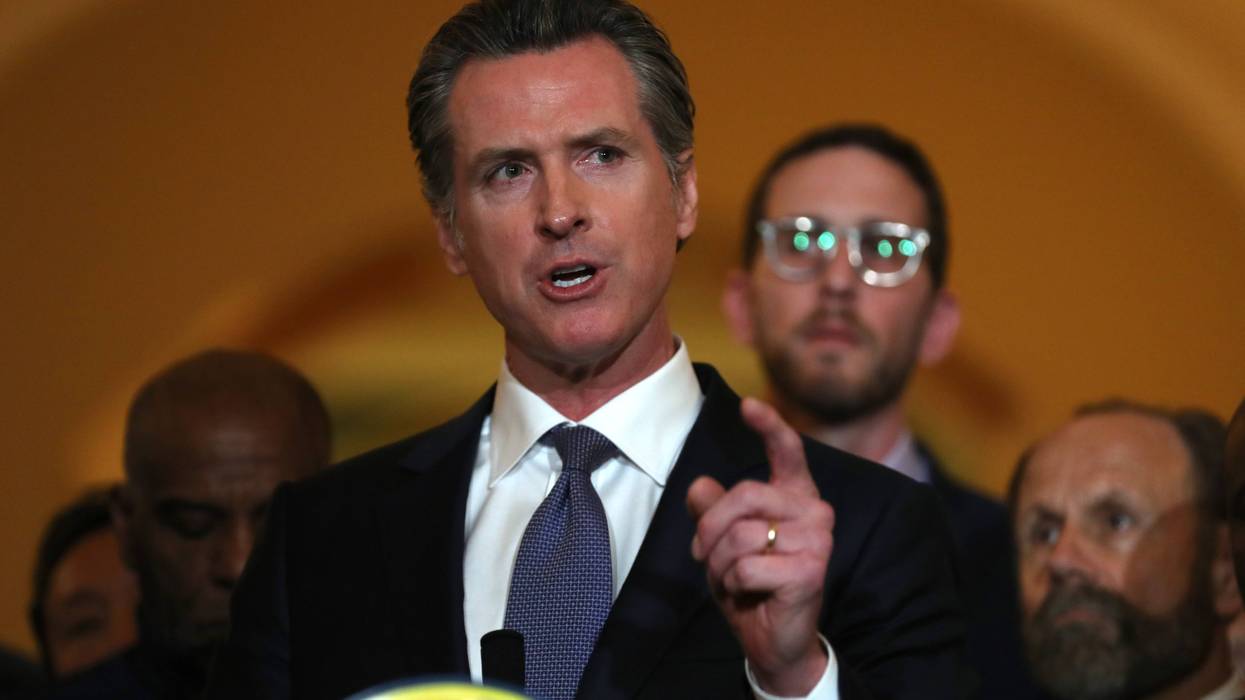 California Gov. Gavin Newsom speaks during a news conference at the California State Capitol on March 13, 2019 in Sacramento, California