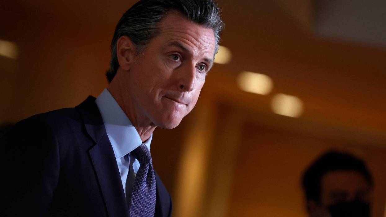 California Gov. Gavin Newsom speaks during a news conference with Bay Area AAPI leaders at the Chinese Culture Center of San Francisco on March 19, 2021 in San Francisco, California.
