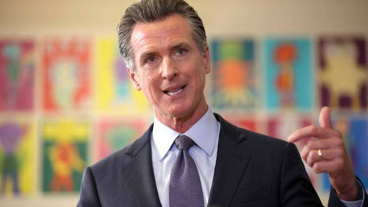 California Gov. Gavin Newsom speaks during a news conference,
