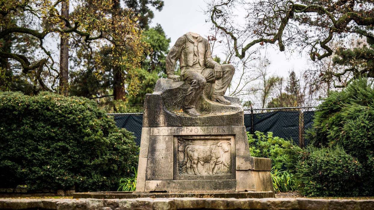 California Statue Beheaded