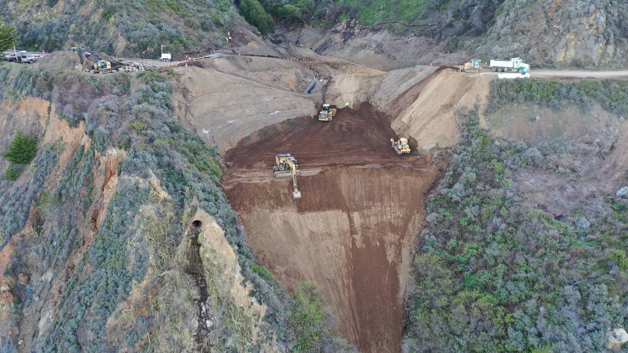 Caltrans announced they are set to reopen highway 1 at Rat Creek by April 30, two months ahead of schedule.