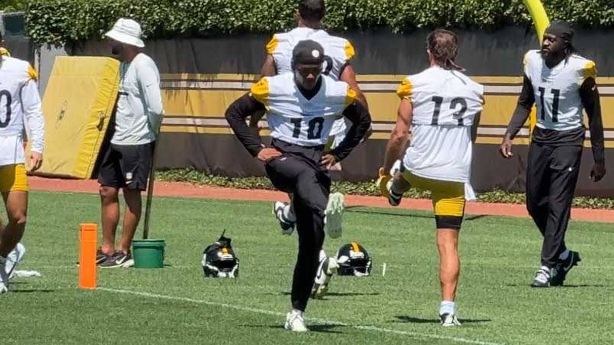 Calvin Austin doing work in practice