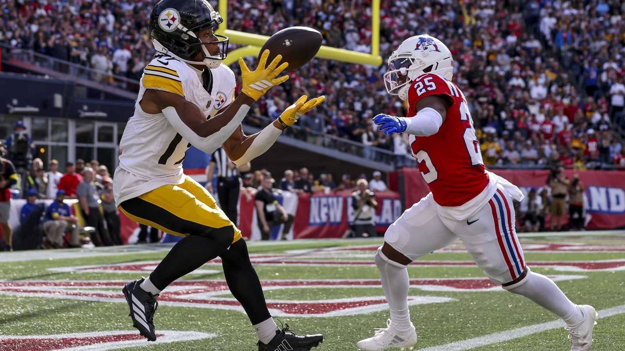 Calvin Austin TD against the Patriots