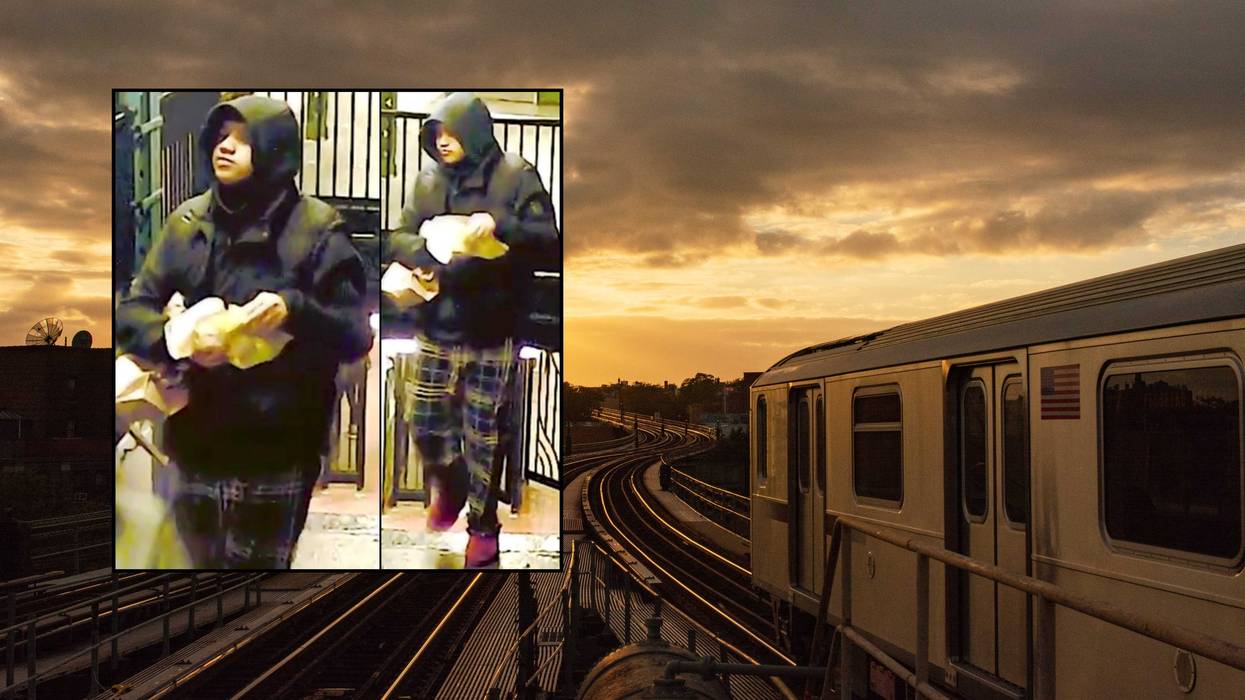 Cameras captured one of the four suspects believed to be behind the vicious attack on the 7 line