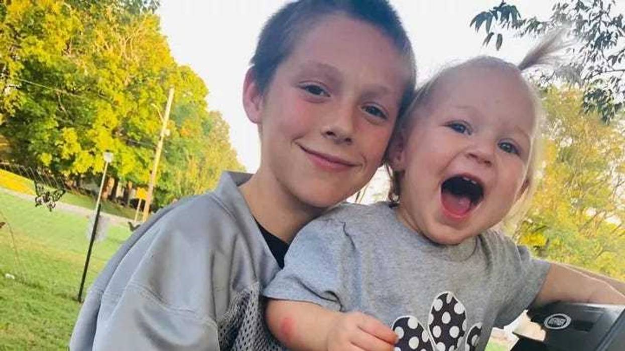 Camrynn Ray McMichael with his sister Karmynn Louise.