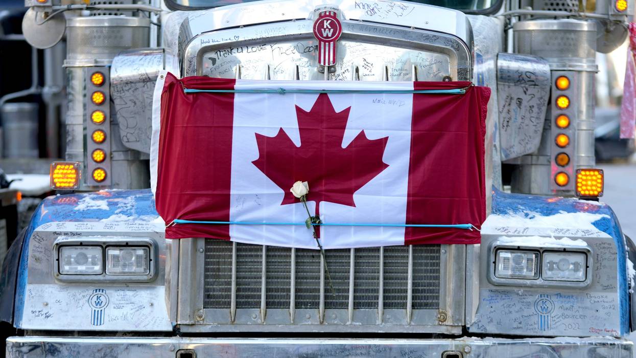 Canada Virus Outbreak Truckers Protest