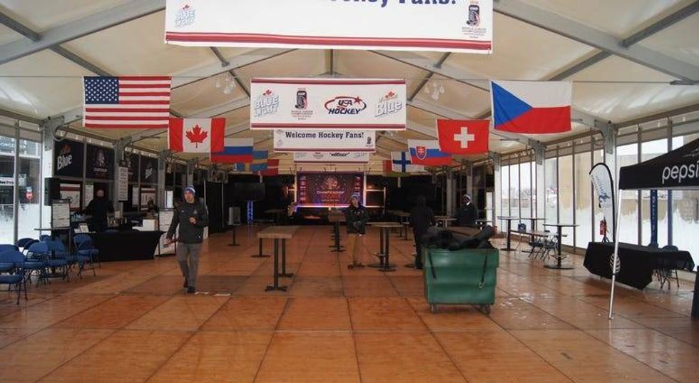 Canalside transformed into Championship Village 2