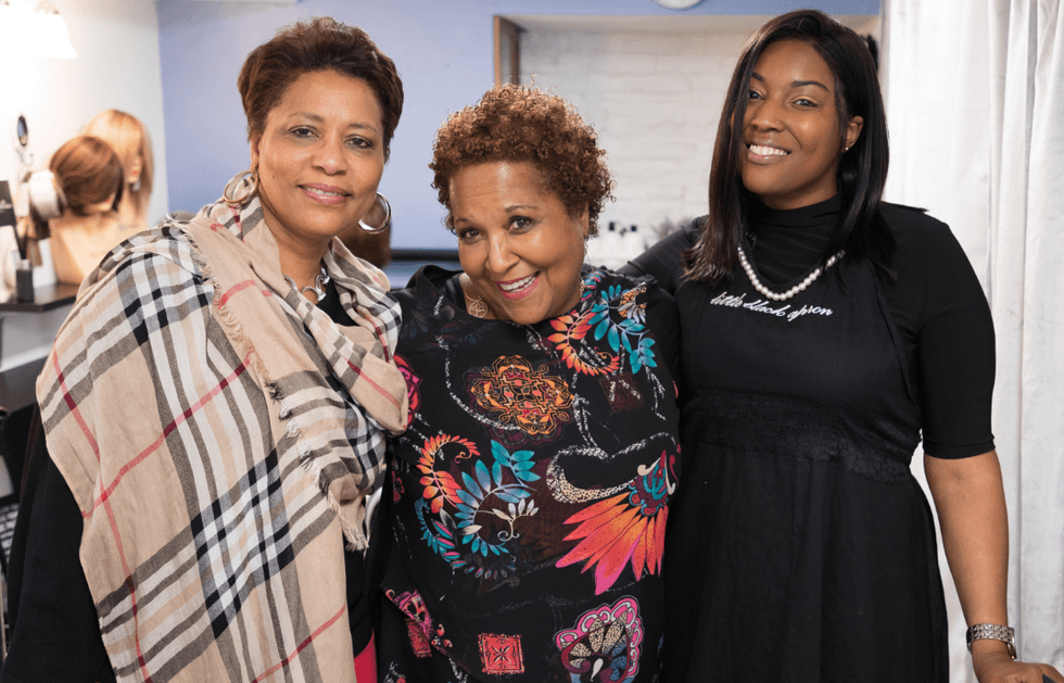 Cancer survivor Chris Chapman, TV and radio personality Lynne Hayes-Freeland, salon owner Latoya Johnson-Rainey