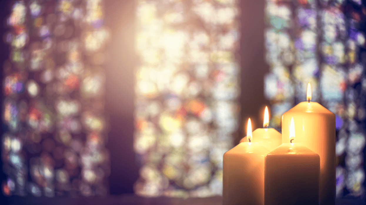 Candles in a church