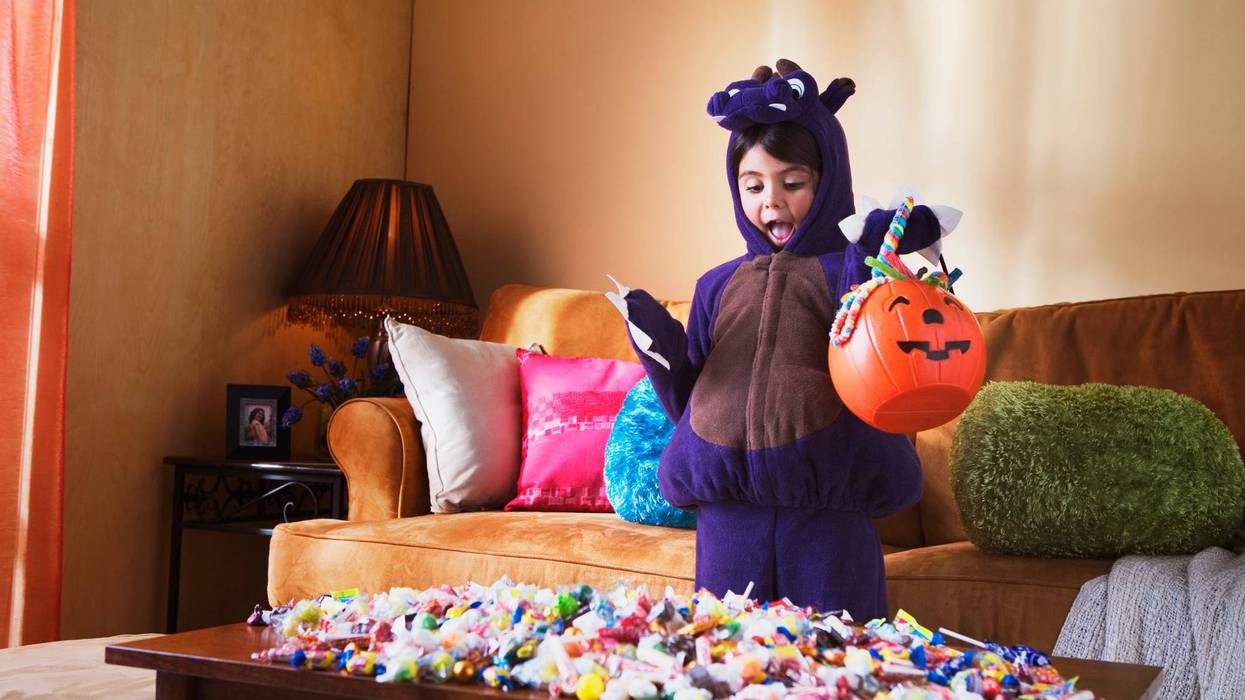 Candy and a child adoring it.