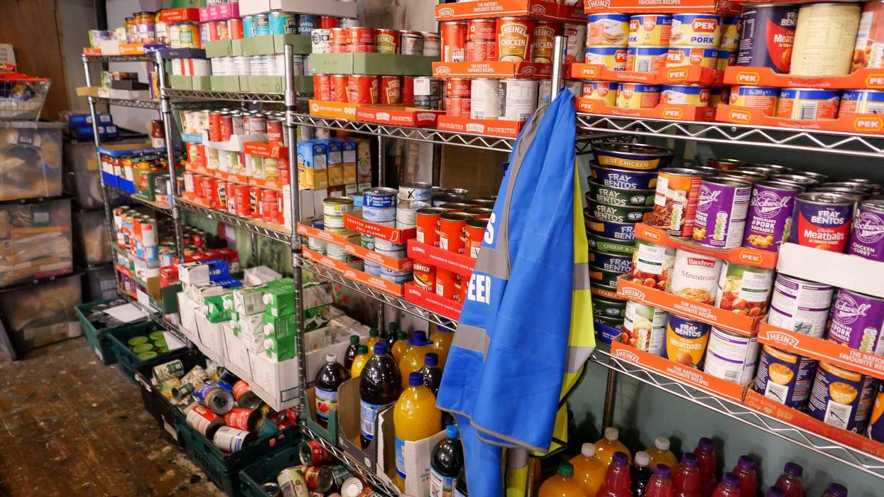 canned foods on shelf