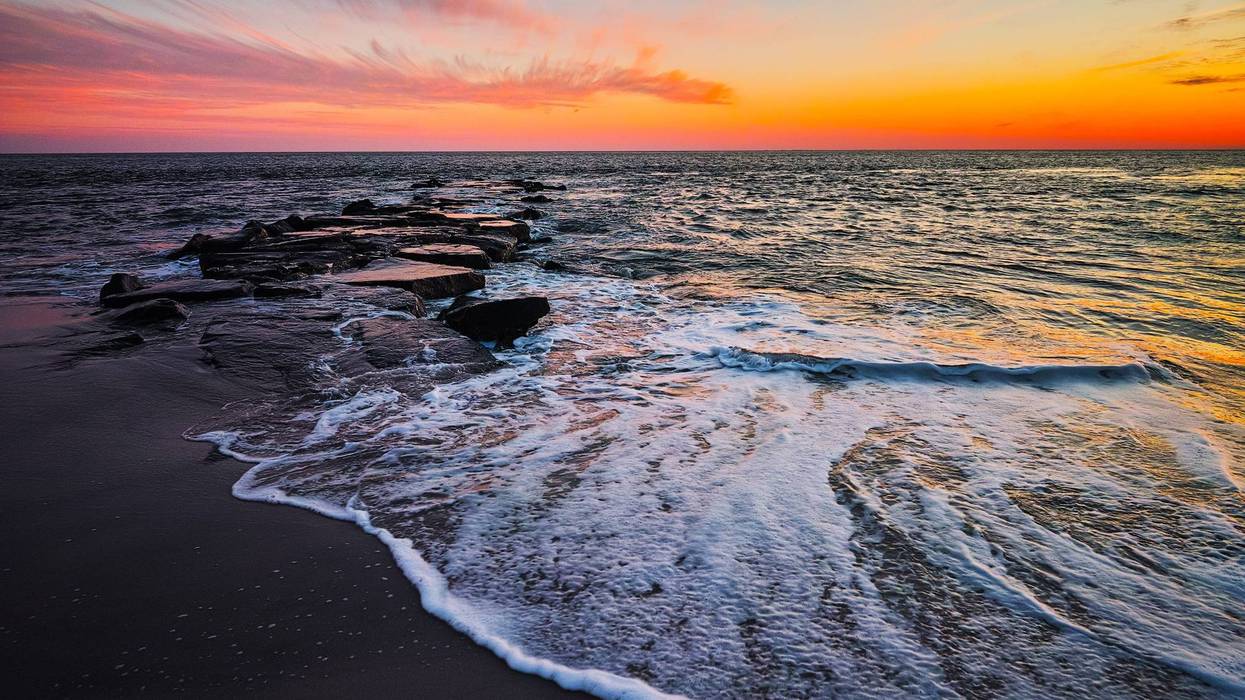 Cape May Beach Sunset