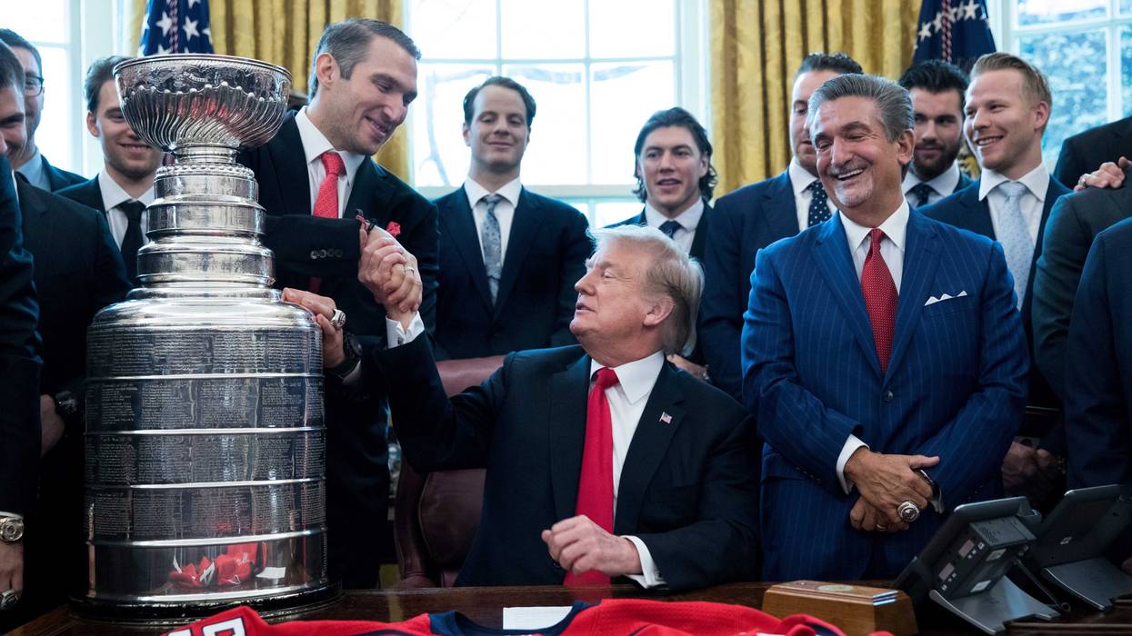 Capitals all smiles at White House visit with President Trump